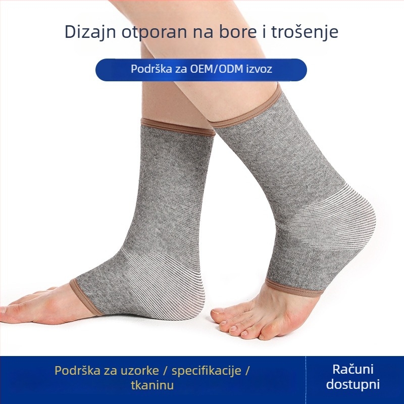 Stabilizator gležnja — prozračni s bambusovim aktivnim ugljenom, pleteni materijal, djelomična podrška, za vanjske sportove.