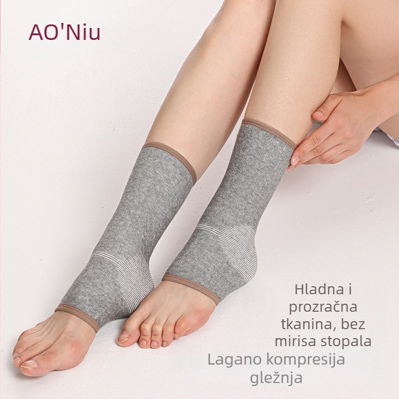 Stabilizator gležnja — prozračni s bambusovim aktivnim ugljenom, pleteni materijal, djelomična podrška, za vanjske sportove.