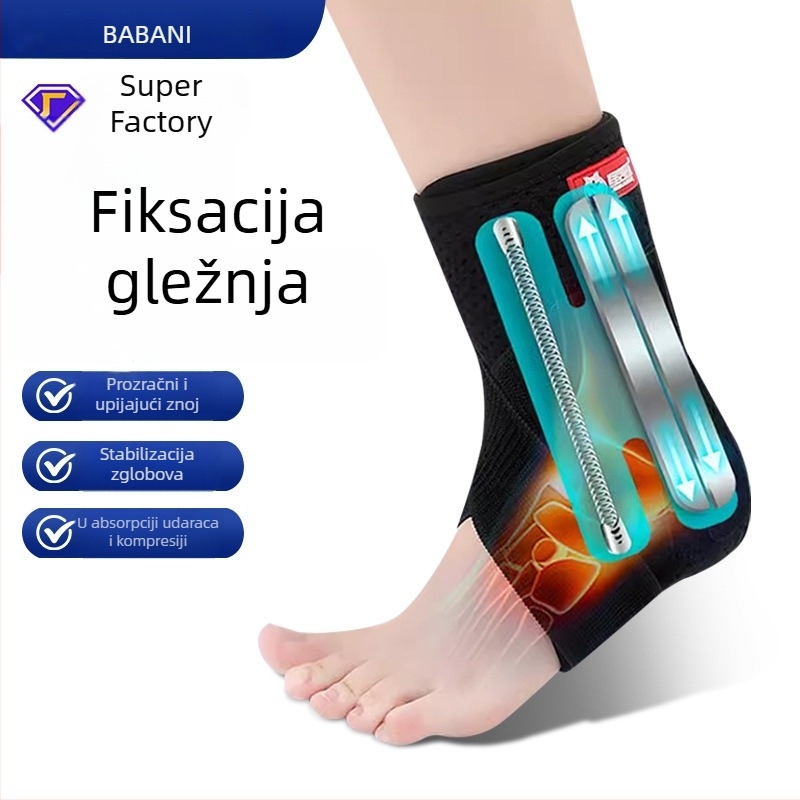 Sportska potpora gležnja, prozračni poliester, stabilizacija gležnja, univerzalna primjena