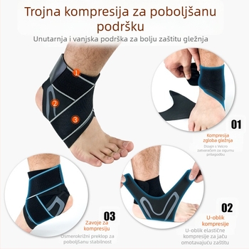 Judo HH014 Gležanj navlaka — prozračni PVC, podrška gležnju, za jogu i trčanje