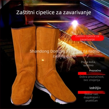 Dvoslojni kožni zaštitnik za stopalo za zavarivanje s zaštitom od iskri