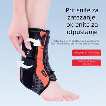Orteza gležnja za odrasle, podrška gležnju za fitness, za trčanje i čučnjeve, prozračna i podesiva ortoza gležnja