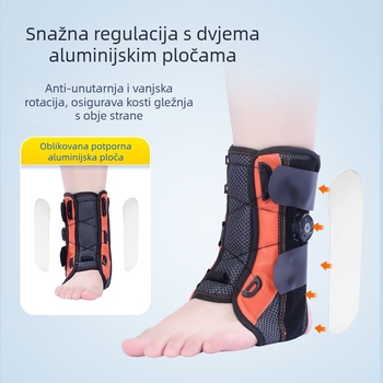 Orteza gležnja za odrasle, podrška gležnju za fitness, za trčanje i čučnjeve, prozračna i podesiva ortoza gležnja