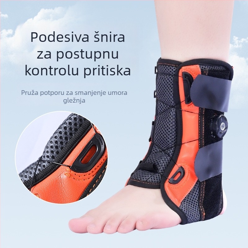 Orteza gležnja za odrasle, podrška gležnju za fitness, za trčanje i čučnjeve, prozračna i podesiva ortoza gležnja