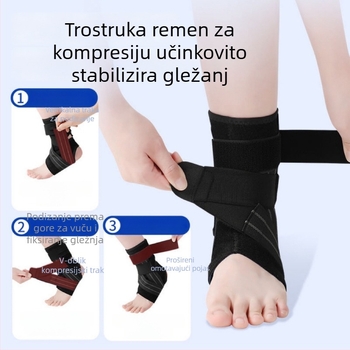 Prozračna gležnja ortoza s fiksacijom zgloba za uganuće i oporavak ligamenata