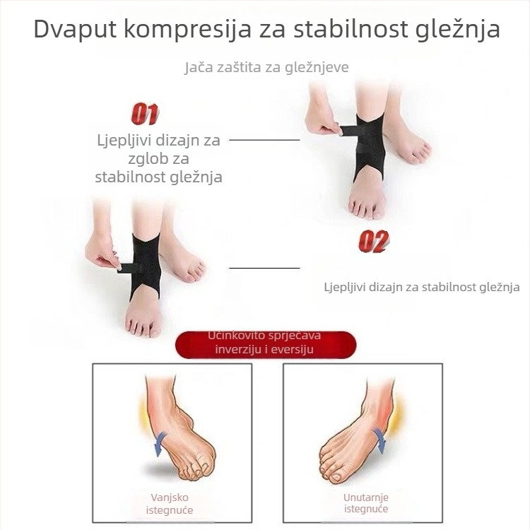 Grijaća ortoza gležnja, materijal spandeks, za odrasle, zaštita gležnja, pogodna za više sportova