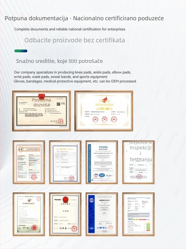 Kompresijska ortoza za gležanj s otvorenim stražnjim dijelom za sport
