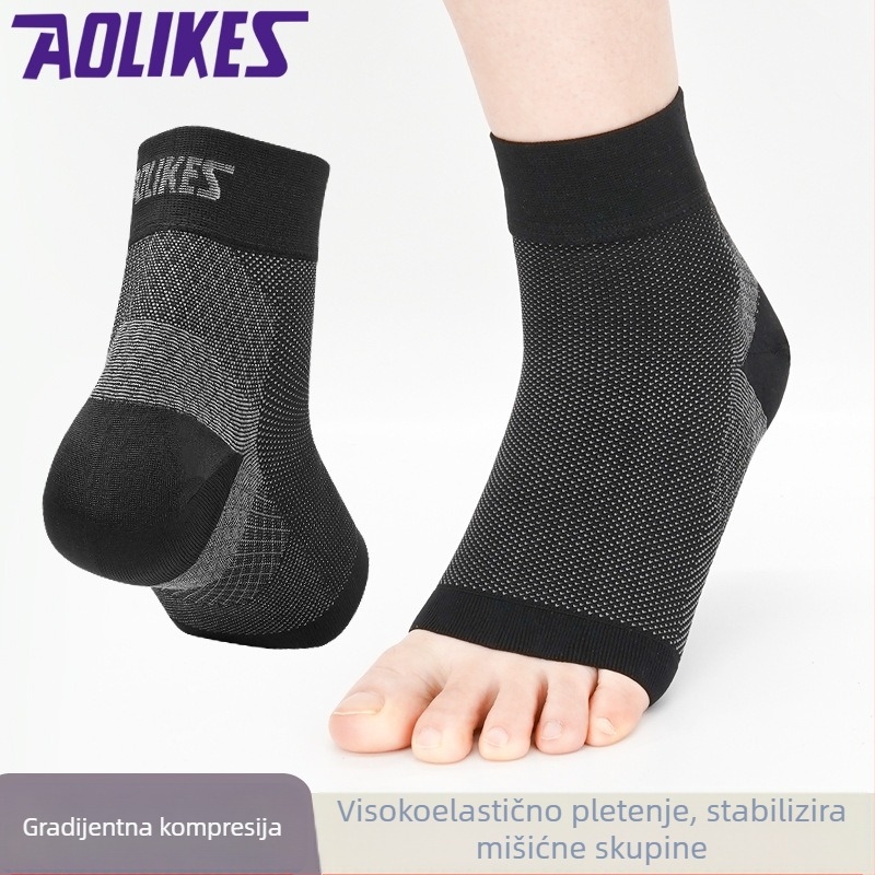 AOLIKES elastični kompresijski zaštitnik gležnja, prozračan za vanjske sportove – trčanje, vožnja biciklom, ples