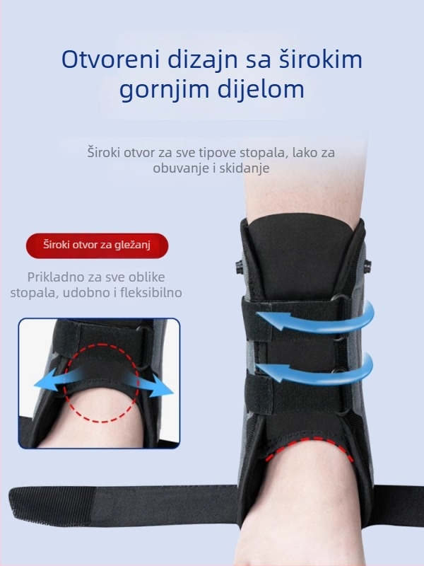 Orteza za gležanj s dinamičkom podrškom, od poliesterskog vlakna, za odrasle, za odbojku