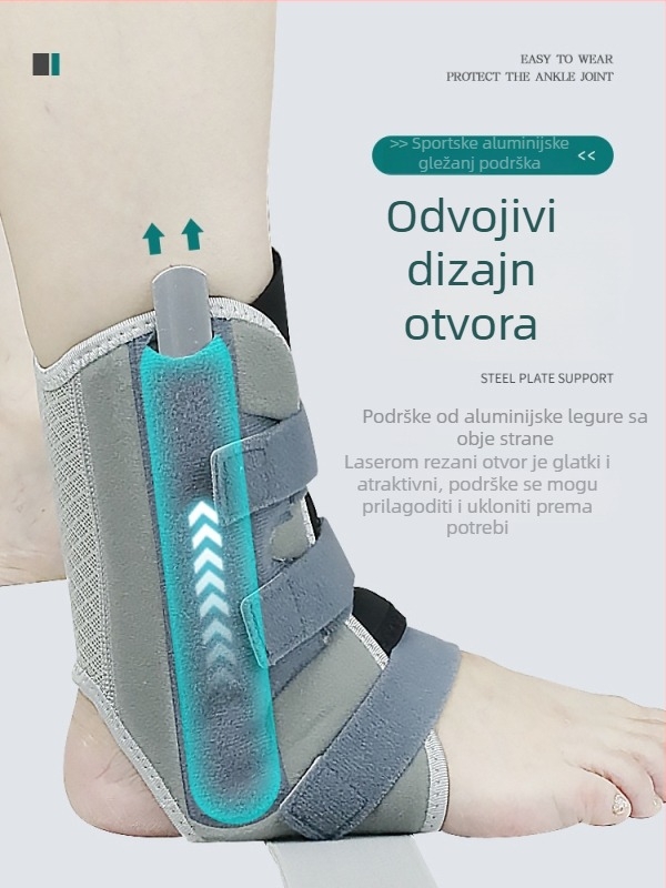 Stabilizator gležnja s Velcro trakom – podrška za odrasle, košarka i trčanje