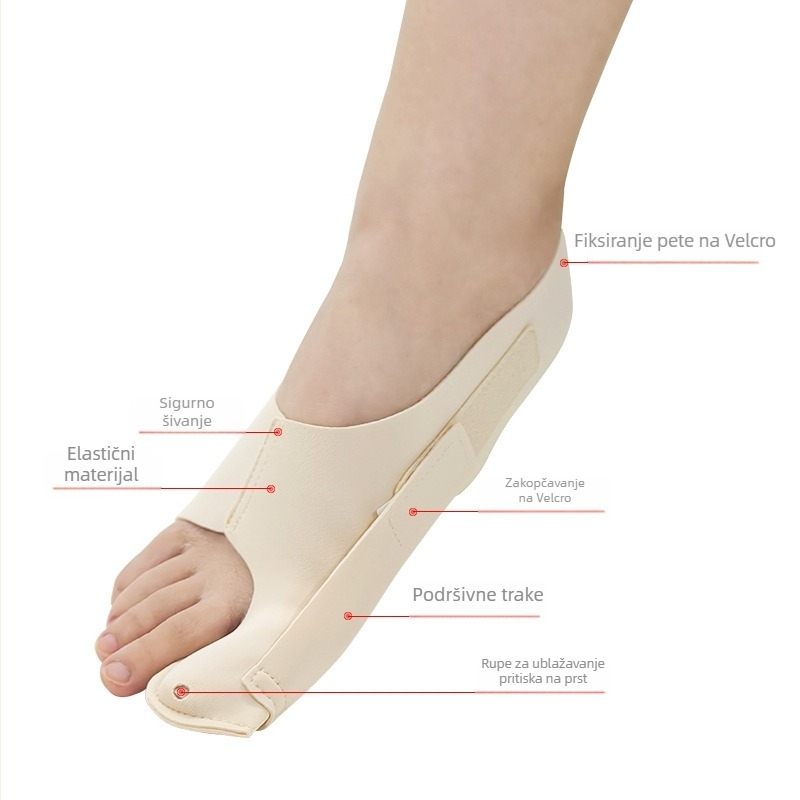 Think before Zaštita za veliki prst s napetošću – najlon i Velcro, sve sezone gradski stil