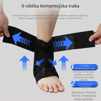 Zaštita gležnja od poliestrovog vlakna za odrasle, softball, medicinskog razreda