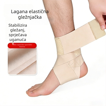 Gležanjska potpora s elastičnim trakama – prozračan najlon, stabilizator zgloba gležnja, za košarku, dinamična prilagodljiva potpora