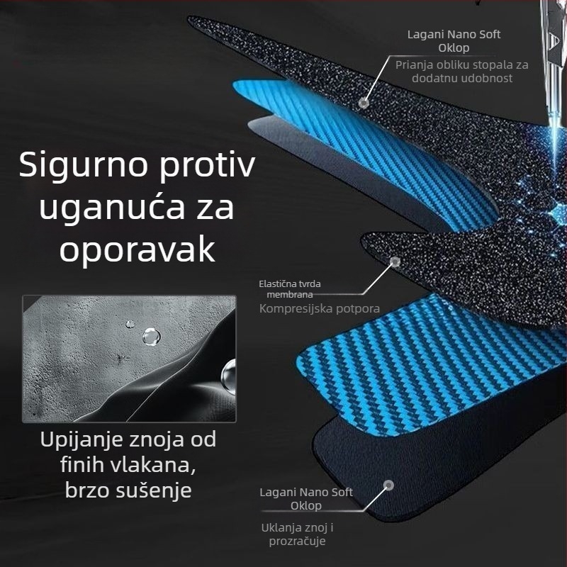 Četverosezonska gležnjača, lagana i prozračna, održava stopala hladnima, štiti od uganuća, stabilizira zglobove, pogodna za svakodnevne sportove