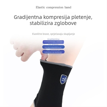 Pleteni gležni štitnik za sport – elastična, prozračna poliester podrška za stabilizaciju gležnja u nogometu i trčanju