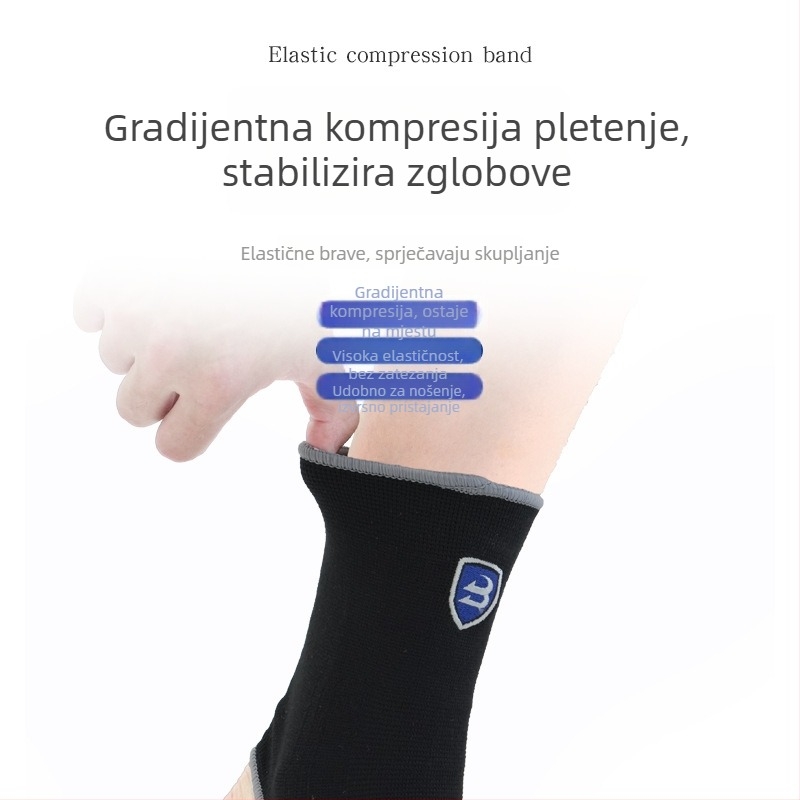 Pleteni gležni štitnik za sport – elastična, prozračna poliester podrška za stabilizaciju gležnja u nogometu i trčanju