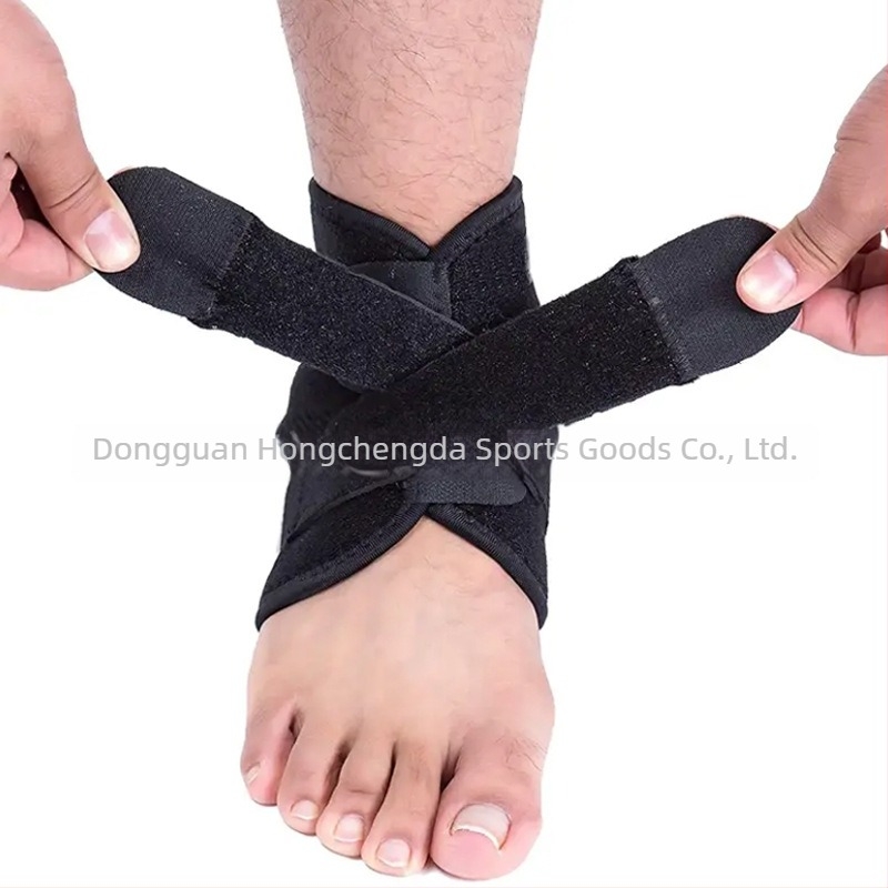 Zastita gležnja za uganuće sa stabilizacijom zgloba, elastični pojas, materijal za ronjenje; univerzalna prilagodba; pogodna za košarku i druge sportove