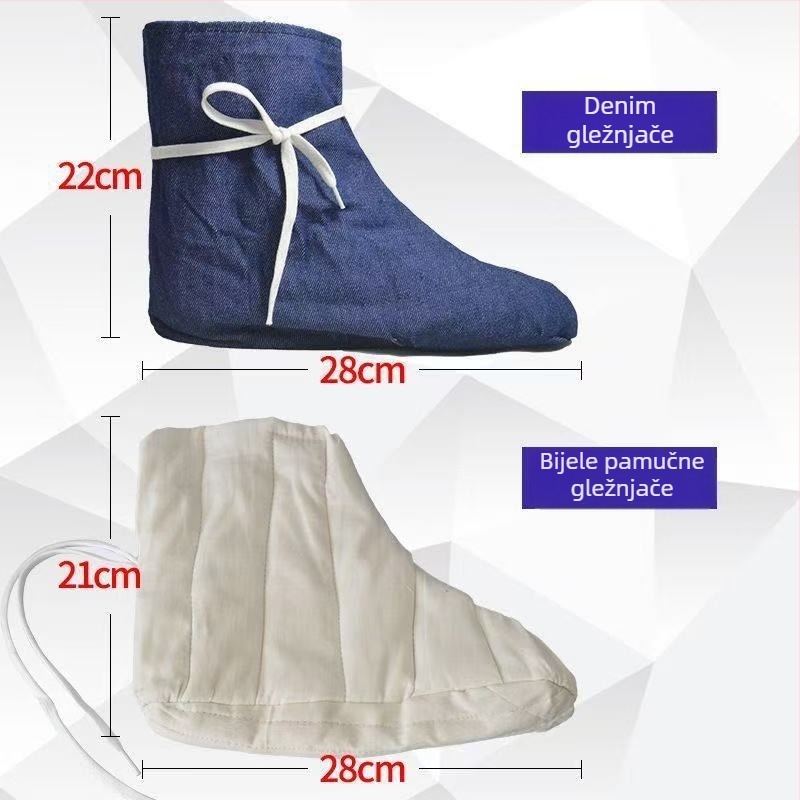 Huankang zaštitni pokrov za stopalo, denim, protuklizna zaštita, Blue Cloth Socks