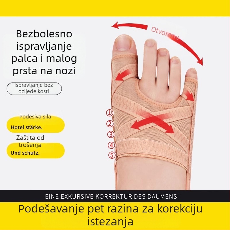 AB-148 Korektor prsta – nosivi korektor hallux valgus, odjeljivač prstiju, materijal platno, sve sezone