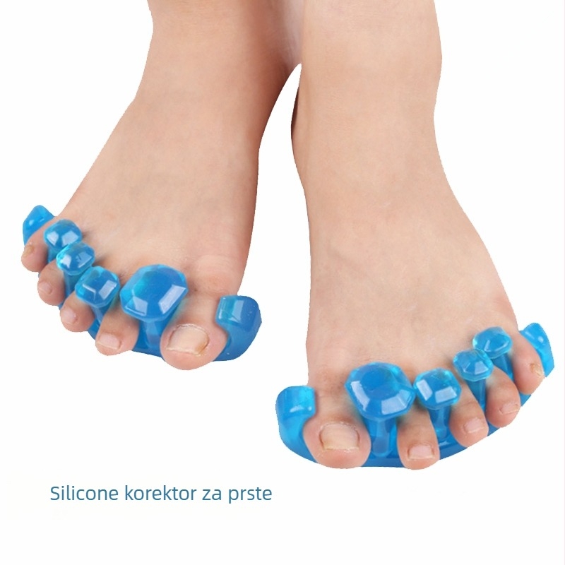 Petodijelni odjeljivač i korektor prstiju (SEBS) za korekciju Hallux valgus, razdvajanje prstiju i sprječavanje preklapanja, pogodno za sve sezone