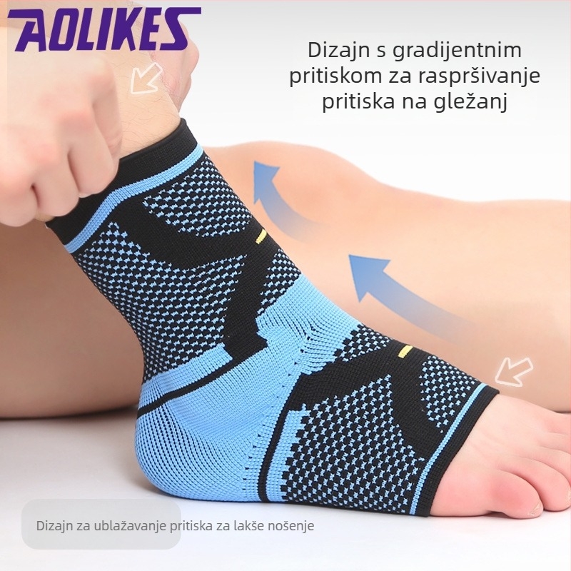 Najlonska potpora gležnja sa silikon gelom za košarku i trčanje