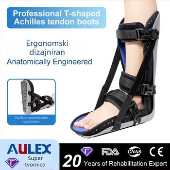 Zglobni gležanj ortoza s aluminijskim legurama i gustom pjenom; univerzalna prilagodba; EVA standardni model, EVA okvirni model, EVA polukružna pločica, donji dio ubrizgan