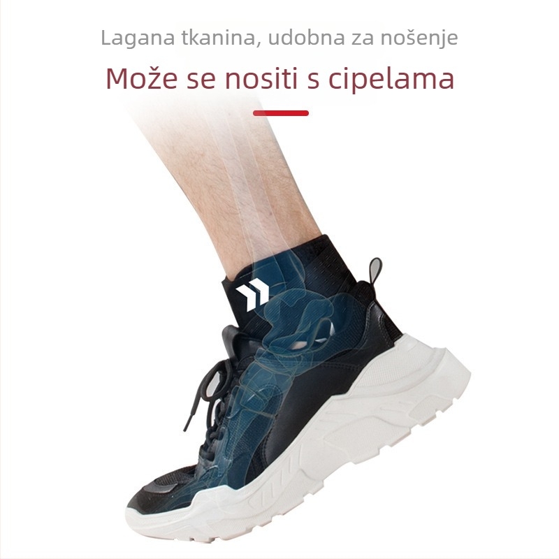 Gležnja potpora za nogomet, prozračna i lagana, unisex, elastična banda, poliester materijal, osnovni i nadograđeni model