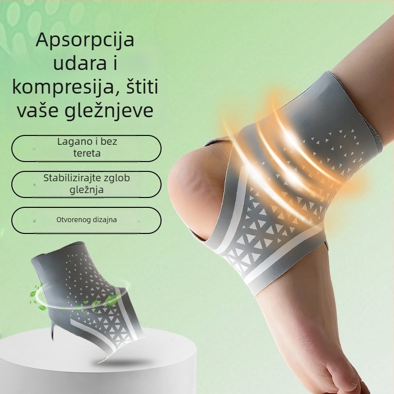 Orteza gležnja s prilagodljivom podrškom za oporavak od uganuća i zaštitu zgloba, za vanjske sportove
