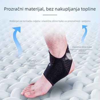 Zaštita gležnja za sport, prozračni najlon, protuklizni remen, podrška gležnju za nogomet