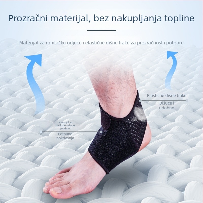 Zaštita gležnja za sport, prozračni najlon, protuklizni remen, podrška gležnju za nogomet
