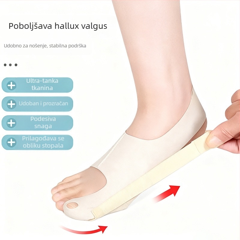Korektor za veliki prst 008, Nylon + Spandex, Podesiv, Za sve sezone