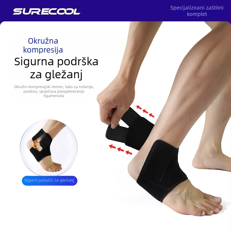 Neopreni zaštitnik za gležanj za košarku i trčanje, prozračan, zaštita od uganuća