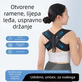 Pojas za korekciju držanja s otvorenim ramenskim trakama, prozračan i udoban, Marka Kiss, Model 1