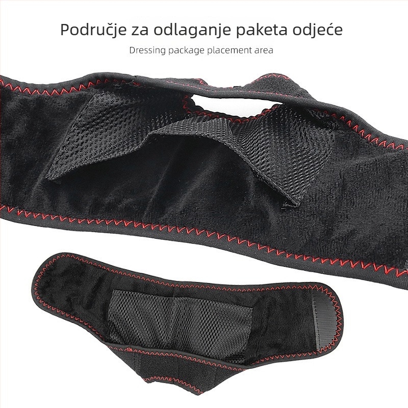 USB grijani zaštitnik zgloba s kontrolom temperature, unisex za odrasle, sportska zaštita gležnja, poliesterska vlakna i kristalni velur