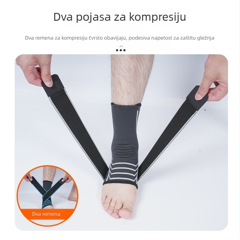 Feili najlon pleteni kompresijski zavez za gležanj – podrška gležnju za nogomet