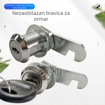 Little Doctor brava od cinka za ormariće s preklopnim mehanizmom i cilindrom — modeli 103,105,201,288; namijenjeno za poštanske sandučiće, ormariće, garderobe i police za knjige; moderni minimalistički stil