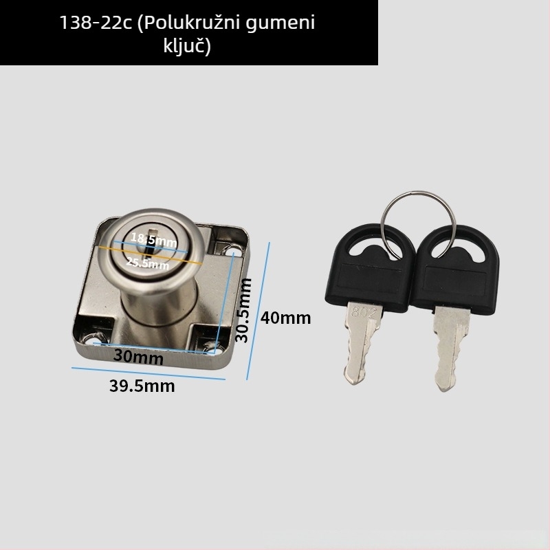 Brava za ladice i ormariće, cinkova legura, modeli 138-22, 139-22, 106, 106c, Lemon shuo