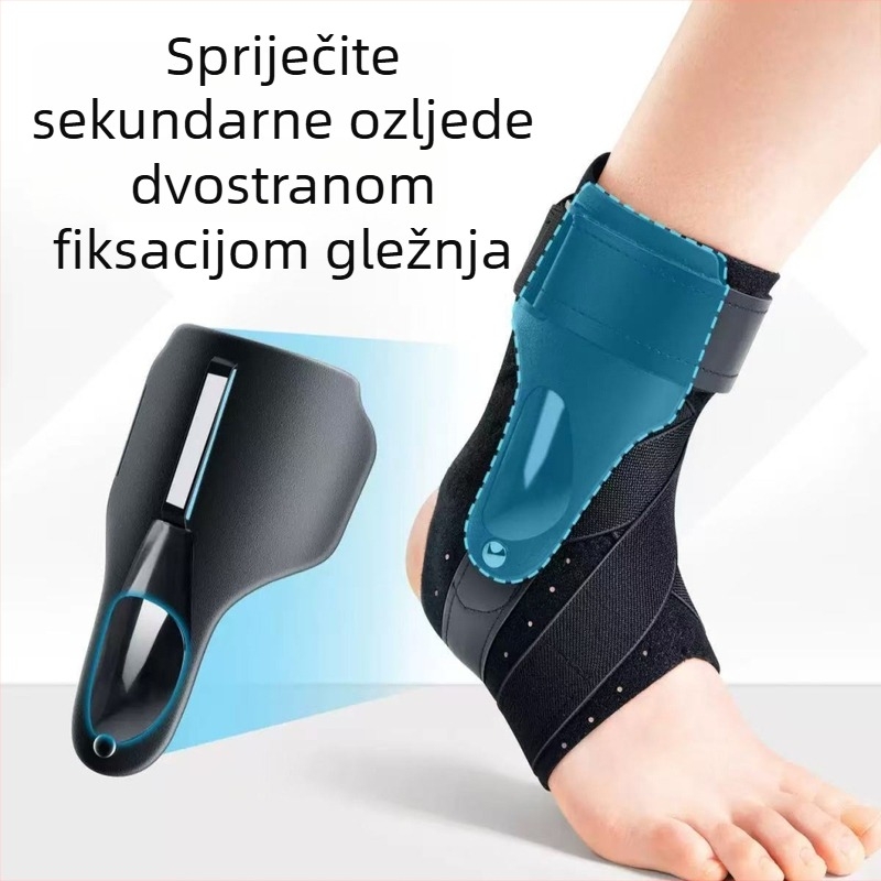 Sportska ortoza za gležanj s kompresijom – unisex zaštita od uganuća i zgloba gležnja, prozračan SBR