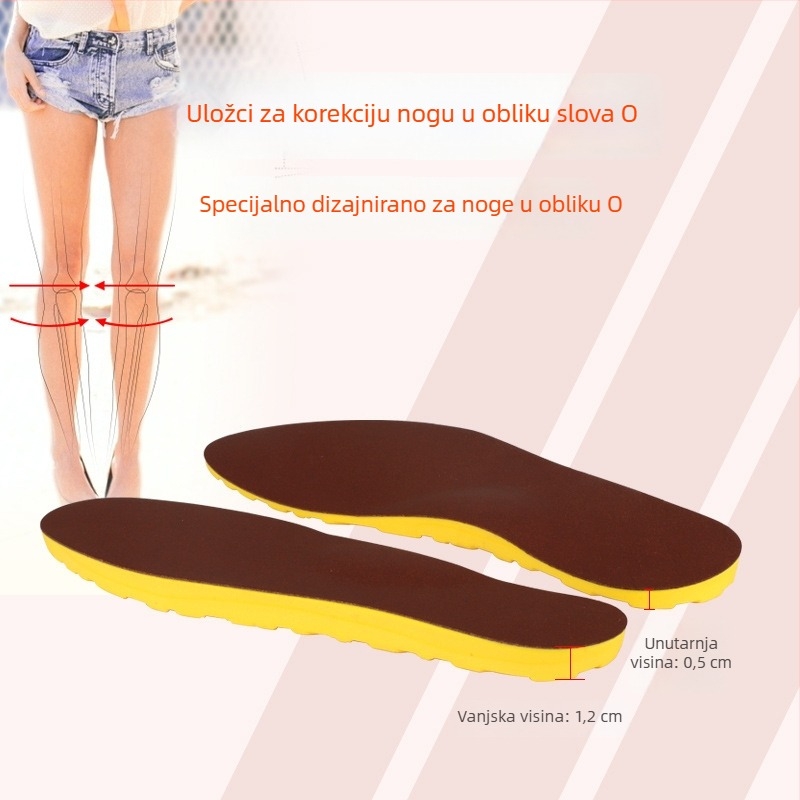 Unisex ulošci za korekciju O-oblika nogu za odrasle, model SBN-035, PU, puni jastuk, Sa Bingni