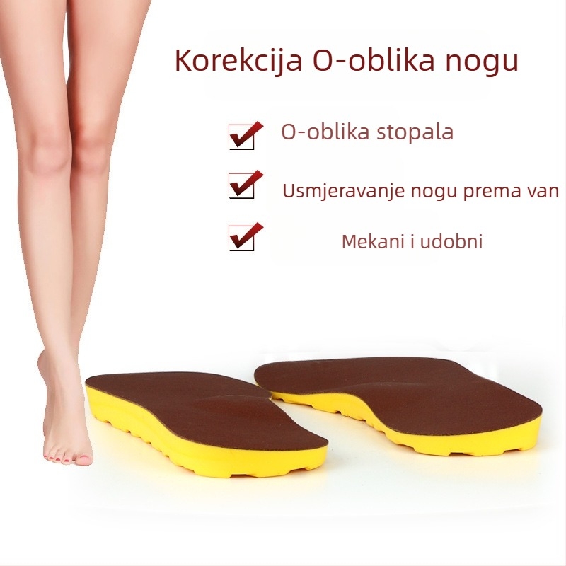 Unisex ulošci za korekciju O-oblika nogu za odrasle, model SBN-035, PU, puni jastuk, Sa Bingni