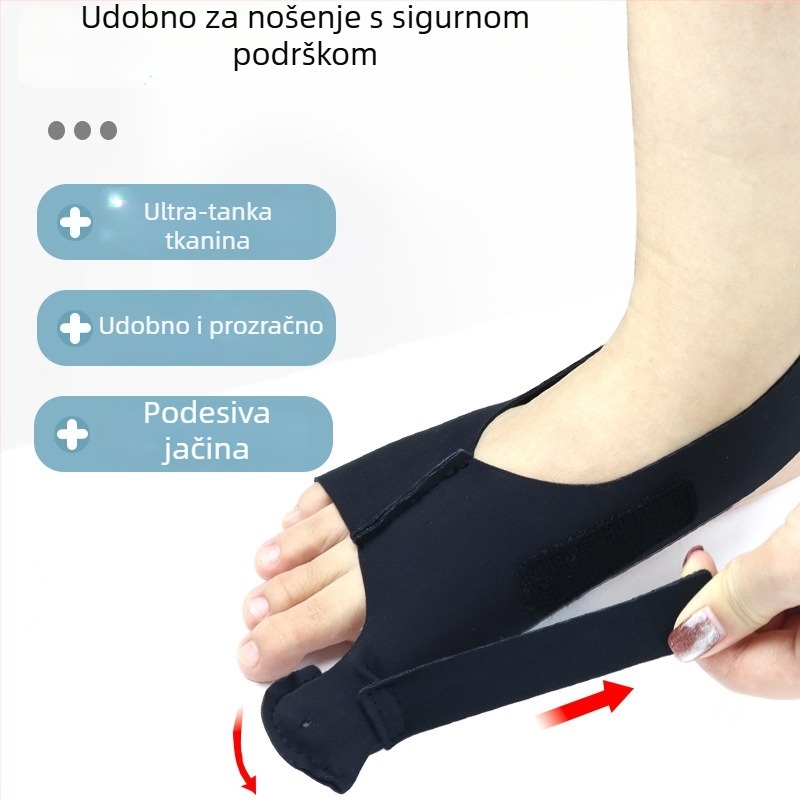 Korektor prsta – prilagodljiv zaštitnik stopala, Lycra, Toe Separator serija, stil zavoja, sve sezone uporabe