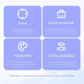 Prozračni odvojivač prstiju za hallux valgus i ispravljač velikog prsta, ortoza, SEBS, model 144, serija Toe correction
