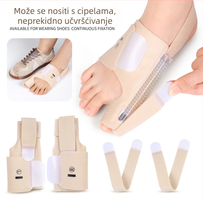 Fiksirajući pojas za prst Hallux valgus, preklopni odvojnik prstiju, model Jz170, OK tkanina.