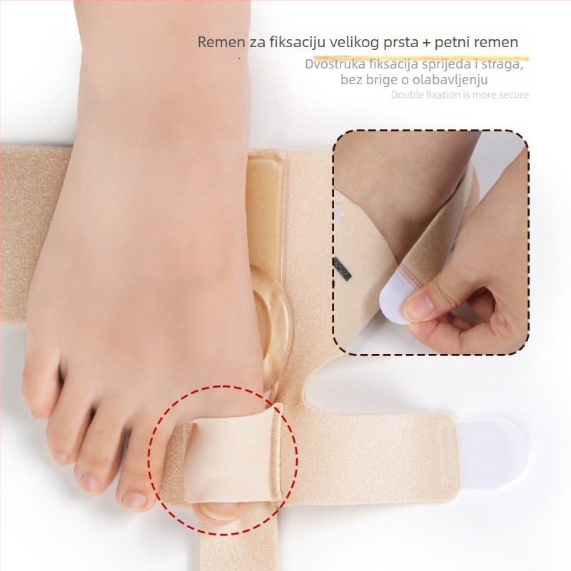 Fiksirajući pojas za prst Hallux valgus, preklopni odvojnik prstiju, model Jz170, OK tkanina.