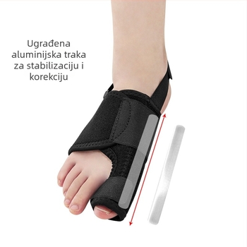Razdjelnik za veliki prst i ortoza hallux valgus, prilagodljivi pojas za fiksiranje prsta