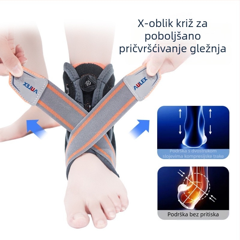 Gležnja ortoza, poliester vlakna, univerzalna prilagodba, za košarku