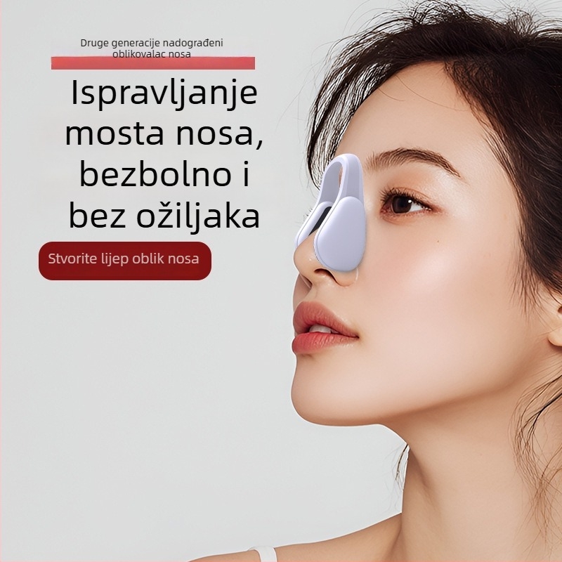 EMS mikrostrujni uređaj za oblikovanje nosa s klipsom za brid nosa, masaža nosa — model Y100, CE certificirano, predstavljen 2025, djelomična podrška