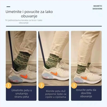 Magnetski obuvalnik s dugim držalom za kućnu upotrebu, sve sezone