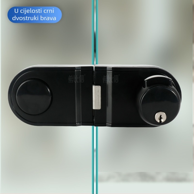 Himixin kuglasta brava za vrata - Model 1101, aluminij, pogodna za staklena, nerđajuća čelika i drvena vrata, moderni minimalistički stil