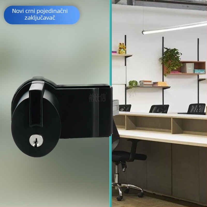 Himixin kuglasta brava za vrata - Model 1101, aluminij, pogodna za staklena, nerđajuća čelika i drvena vrata, moderni minimalistički stil